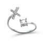 New Design Adjustable 26 Initial Letter Ring Fashion Jewelry For Women Simple Elegant Jewelry