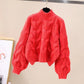 Half-high Collar Long Sleeves Pullover Women&