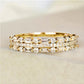 Multilayer Ring Three-layer Fine Circle Line Setting For Women Full Finger Rings Jewelry Gifts