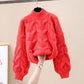 Half-high Collar Long Sleeves Pullover Women&