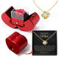 Fashion Jewelry Box Red Apple Christmas Gift Necklace Eternal Rose For Girl Mother&