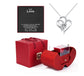 Fashion Jewelry Box Red Apple Christmas Gift Necklace Eternal Rose For Girl Mother&