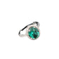 Luxury Zircon Round Crystal Ring