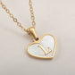 26 Letter Heart-shaped Necklace White Shell Love Clavicle Chain Fashion Personalized Necklace For Women Jewelry Valentine&