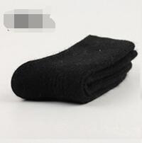 Double needle rabbit wool socks women