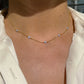 Ins Style Fashion Blue Flower Necklace Vacation Beach Travel Spring Summer Jewelry