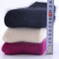 double needle rabbit wool socks, rabbit wool socks for women, women&