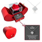 Fashion Jewelry Box Red Apple Christmas Gift Necklace Eternal Rose For Girl Mother&