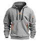 Cotton Dropped Shoulder Hooded Sweatshirt Men&