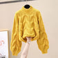 Half-high Collar Long Sleeves Pullover Women&